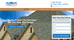 Desktop Screenshot of certifiedroofing.info